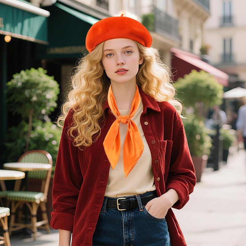 DOCILA Beret Hats for Women Fashion Wool French Beret Chic Paris Cabbie Artist/Painter Caps - Image 2